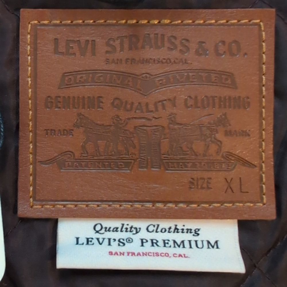 Levi's XL Brown Baby Bubble Wool Trucker Jacket, NEW - Picture 13 of 16